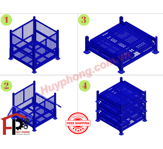PALLET LƯỚI XẾP CHỒNG